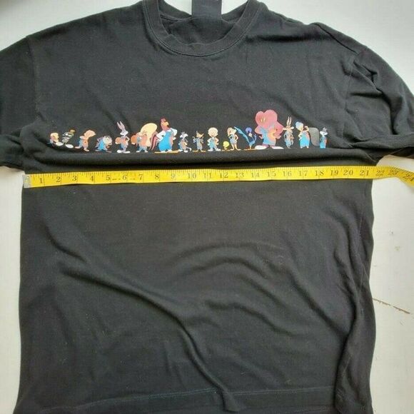 Space Jam Men's T-Shirt Size Small Black Loony Toons Characters Front Print - Picture 6 of 7